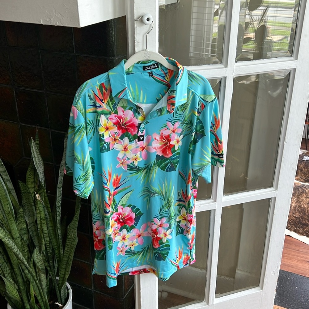 Bad Birdie Short Sleeve Golf Polo Size: L